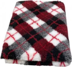 2 Stuks Vetbed – Dierenmat – Dierendeken – Hondendeken – Diamond Ruit- Zwart Grijs Fuchsia Wit – Latex Anti-slip 75 X 50 Cm – Machine Wasbaar