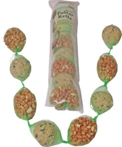 2x Mixkettingen Met 4 Mezenballen En 4 Pindanetten In Een Zak – Winter Vogelvoer/dierenvoer