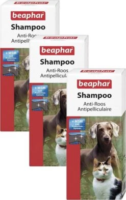 3x Beaphar Shampoo Anti-Roos – Hondenvachtverzorging – 200ml