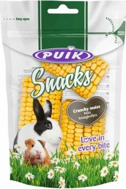 8x Puik Snacks Mais Knaagkolfjes 3 Stuks