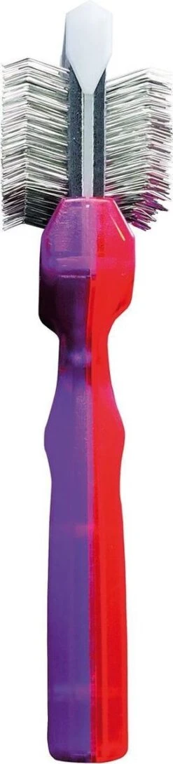 ActiVet Tuffzappercoater Mat Zapper Paars Klein | Pluk & Ontwol Borstel