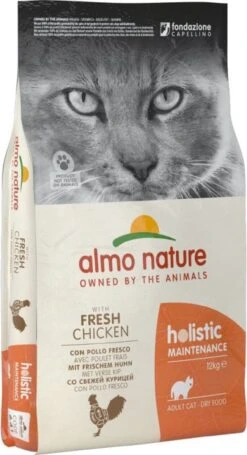 Almo Nature Holistic – Katten Droogvoer – Witvis & Rijst – 12kg