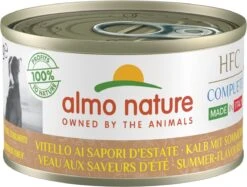 Almo Nature Natvoer Voor Honden – HFC Complete – 24 X 95g – Zalm Met Gierst, Perzik En Kruiden – 24 X 95 Gram
