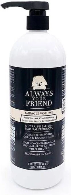 Always Your Friend – Volume Shampoo Voor Honden En Katten – Sterk Geconcentreerde Dus Zeer Zuinig – 1000 Ml