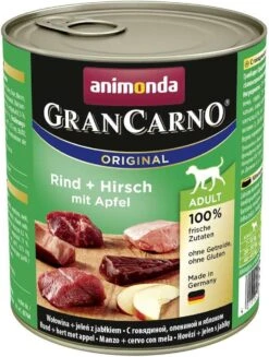 Animonda Grancarno – Adult Rund + Hert Met Appel 6 X 800 Gr ( Honden Natvoer )