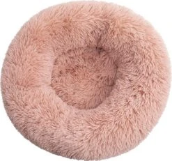 BEESSIES® Donut Hondenmand/hondenkussen 100 Cm – Wasbare Hoes – Poeder Roze – Hond Kussen Mand