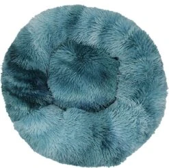 BEESSIES® Donut Hondenmand/kattenmand 50 Cm – Wasbare Hoes – Petrol Donkerblauw Tie Dye – Hond Kussen Mand