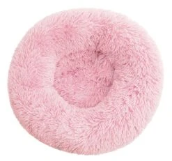 BEESSIES® Donut Hondenmand/kattenmand 50 Cm – Wasbare Hoes – Lichtroze – Hond Kussen Mand