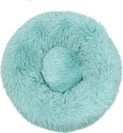 BEESSIES® Donut Hondenmand/kattenmand 50 Cm – Wasbare Hoes – Mint Blauw – Hond Kussen Mand