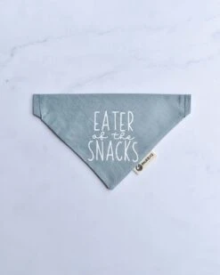Bandana Voor Katten – Eater Of The Snacks – Grijsblauw – Slip-On