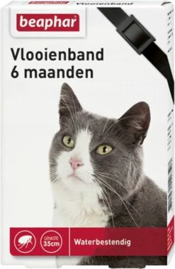 Beaphar Vlooienband Kat – Vlooienbestrijding – Zwart