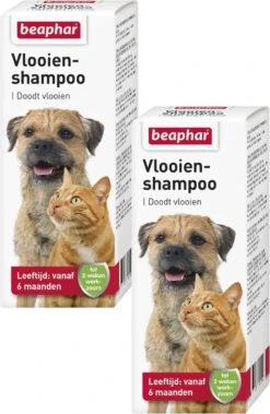 Beaphar Vlooienshampoo Hond/Kat – Anti Vlooienmiddel – 2 X 100 Ml