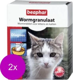 Beaphar Wormgranulaat Kat – Anti Wormenmiddel – 2 X Per Stuk 0.7 Tot 6 Kg