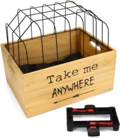 Beeztees Hondenfietsmand Tekst Hout