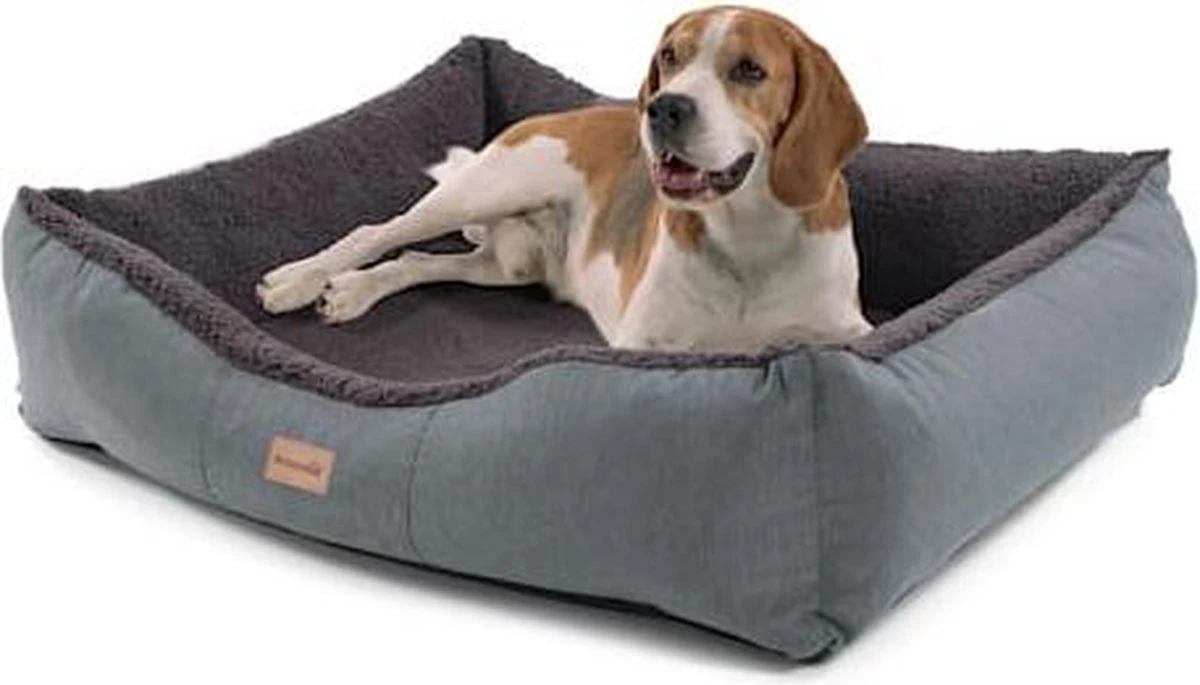 Brunolie Emma Hondenbed – Hondenmand – Wasbaar – Slipvrij – Ademend – Polyester , Pluche & Schuim