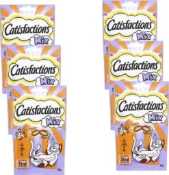 Catisfactions Kattensnoepjes 60 G – Kattensnack – 6 X Kip&Eend