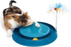 Catit Play Circuit Ball Toy With Catnip Massager