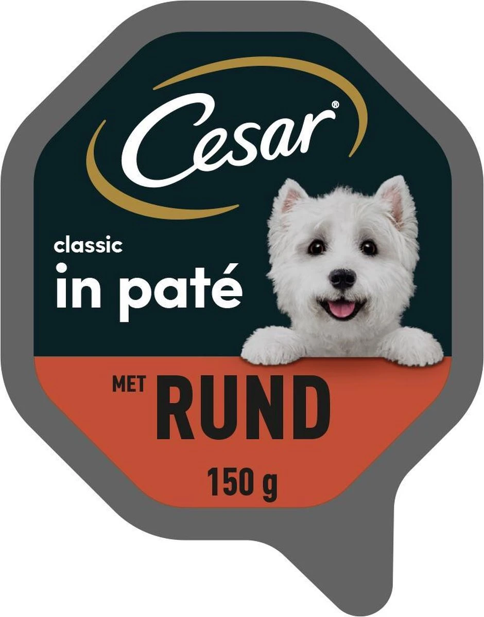 Cesar Classic Paté Honden Natvoer – Rund – 14 X 150 Gr