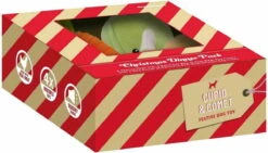 Cupid & Comet Kerstdiner Pakket – Met Snacks – Speelgoed – Voor Honden En Katten