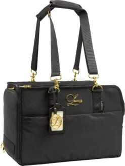 Designer Vliegtuig Hondentas | Luxe Hondentassen | Hondendraagtas | Honden Draagtas | Honden Reistas | Zwart