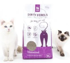 Dirty Rebels Kattenbakvulling – 10 L – Geurloos / Zonder Geur – Sterk Klontvormend – Stofvrij – 100% Natuurlijk – Premium Kwaliteit Van Petrebels