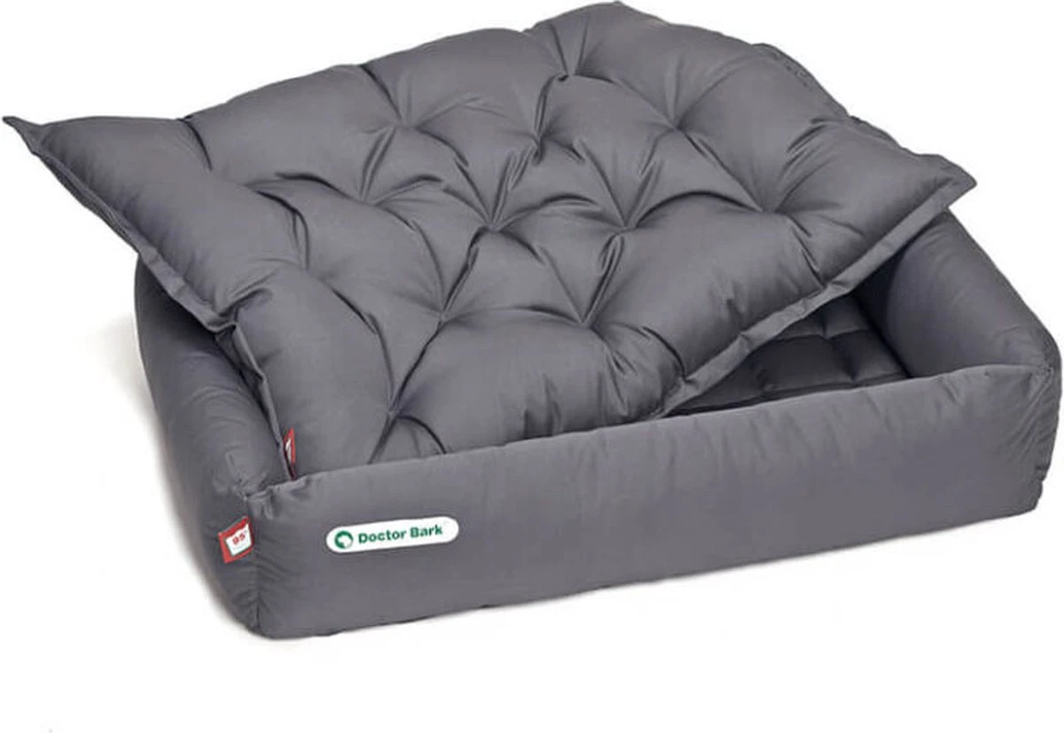 Doctor Bark Orthopedische Hondenmand Grijs – Small