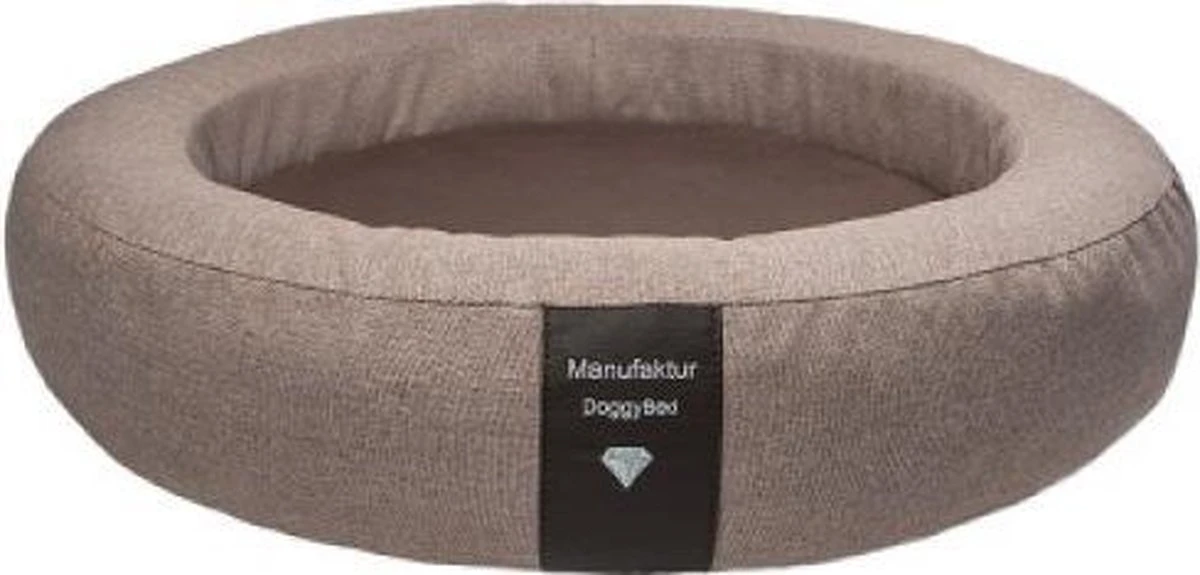 DoggyBed – Orthopedische Hondenmand – Soft Style – Rond Ø 120 – Bruin