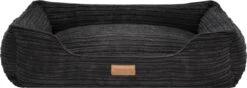 Dog’s Lifestyle Hondenmand Supersoft Rib Zwart 80cm