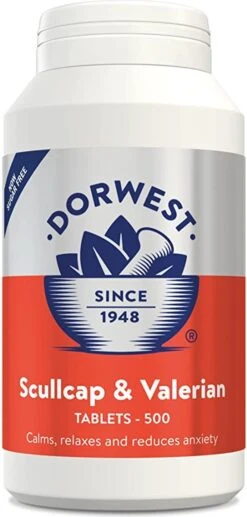 Dorwest Scullcap En Valerian Tabletten 500 Stuks Kalmerend En Rustgevend Tegen Angst Bij Kat En Hond
