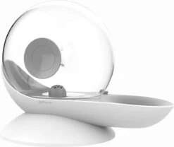 DrPhone AluPet3 – Unieke Waterbak – Automatisch Gevuld – Drinkfontein – 2.8 Liter – Eenvoudig Schoon – Geschikt Voor Zowel Hond Als Kat – Wit/Grijs