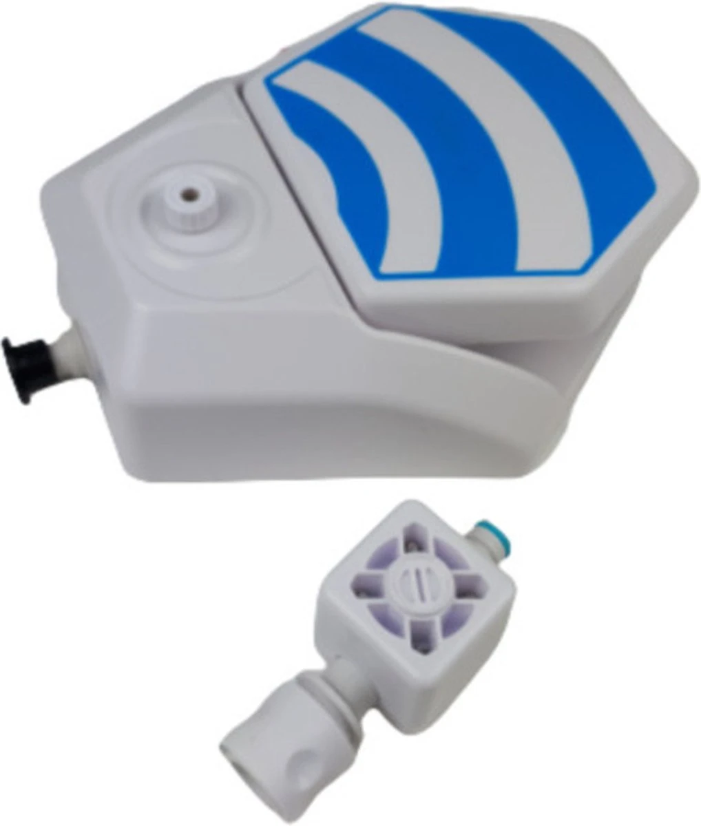 Drinkfontein Voor Huisdieren ALFIE – Blauw / Wit – Kunststof – 25 X 22 X 8,7 Cm