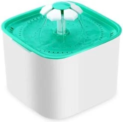 Drinkfontein Voor Huisdieren, Water Fontein – Waterdispenser – Waterautomaat Drinkbakken 2L Voor Huisdieren Konijnen – Honden – Katten – Groen