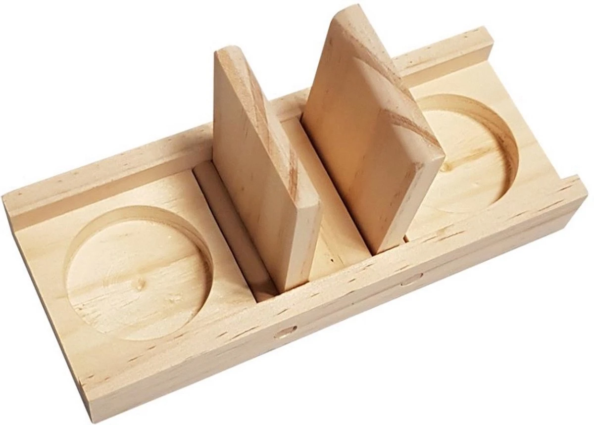 Duvo+ Houten Sniffle `n Snack Puzzle Edd – Speelgoed – 18x7x2.5 Cm