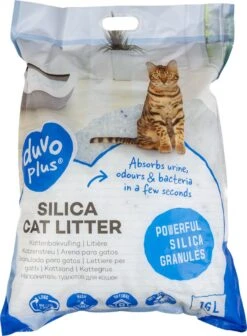 Duvo Silica Premium – Kattenbakvulling – 16L