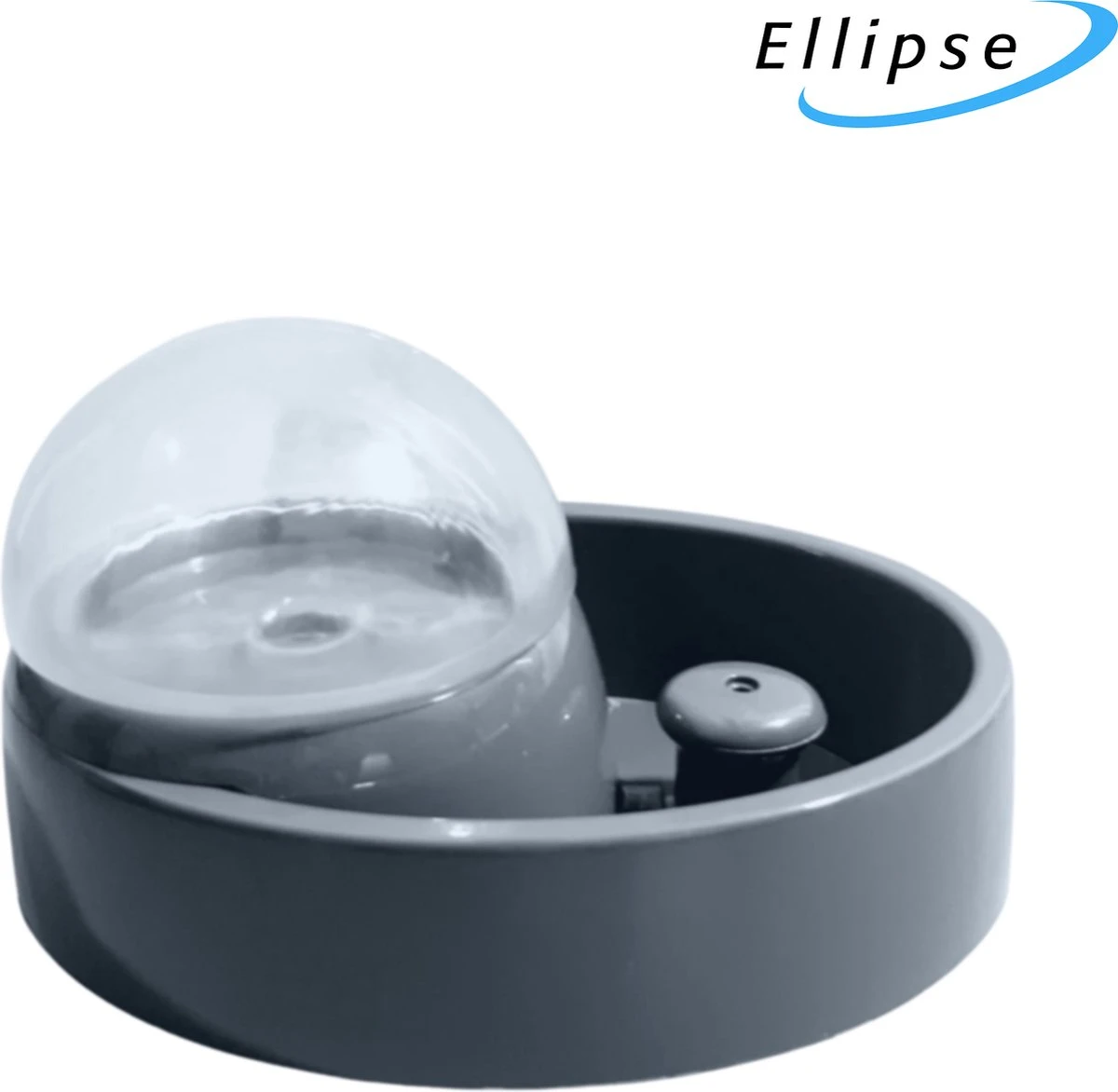 Ellipse Drinkfontein – Kat En Hond – Waterfontein – Donkergrijs – 1,5 L
