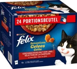Felix Katten Natvoer, ‘Sensations Jelly – Smaakvariatie Van Het Platteland’, Adult, Multipack (24x85g), 2.04 Kg
