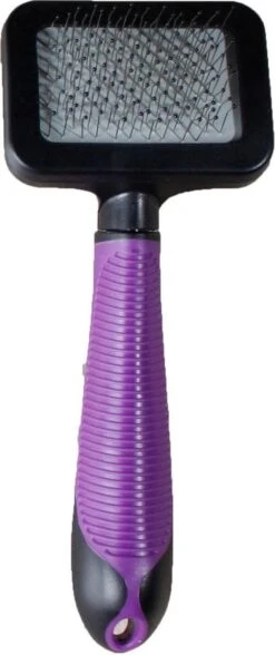 Flamingo – Slicker Borstel Kat – Paars – 7 X 4 X 17.5 Cm