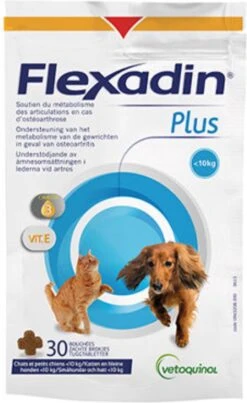 Flexadin Gewricht Supplement Flexadin Plus Kleine Hond En Kat – 90 Brokjes