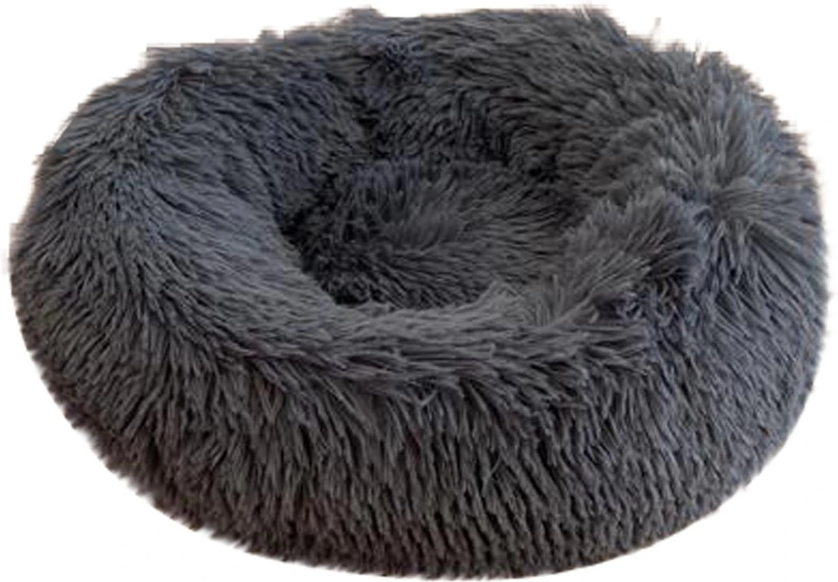 Floofs Hondenmand – Superzacht En Luxe – Wasbaar – Fluffy – Hondenkussen – 50cm – Donker Grijs