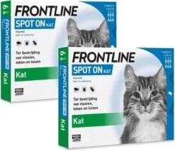 Frontline Spot On Kat – Anti Vlooien En Tekenmiddel – 2 X 6 Pip