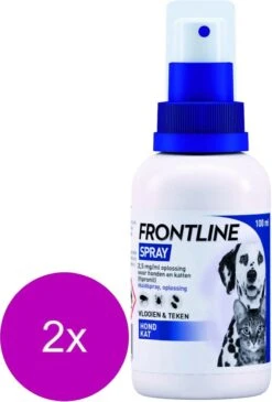 Frontline Spray Hond/Kat – Anti Vlooien En Tekenmiddel – 2 X 100 Ml