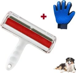 Haarverwijderaar-set – Pluizen En Haren Verwijderaar + Rechter Vachthandschoen – Kleding Borstel & Roller – Dierenhaar Verwijderaar – Pluizenborstel – Pluizenverwijderaar -Huisdier – Kattenharen – Hondenharen – Kledingborstel