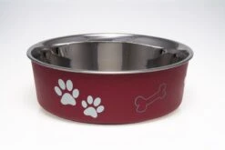 Honden Voerbak & Drinkbak – Vaatwasmachinebestendig, Met Antislip En Antibacteriële RVS Binnenzijde – Loving Pets Bella Bowl – 8 Kleuren In Small Tot Extra-Large – Kleur: Merlot, Maat: Large – 1,5L