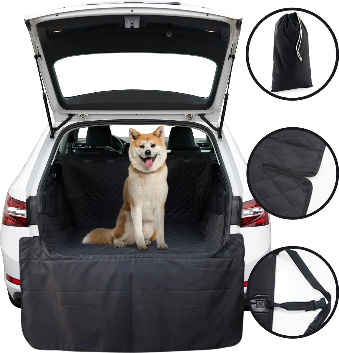 Hondendeken Auto Kofferbak Met Opbergtasje – 198x106CM – Beschermhoes Autodeken – Kofferbakmat Hond