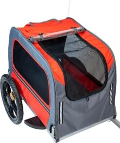 Hondenfietskar Animal Boulevard Rood/Grijs Medium – 130 X 63 X 78 Cm