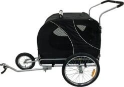 Hondenfietskar Jogger Medium / Large Zwart