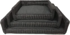 Hondenmand Comfort Kunstriet – Anthracite 65×48 Cm