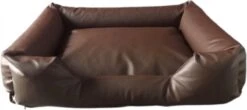 Hondenmand Sofa Skai Leer Bruin 120 X 90 Cm