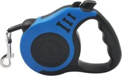 Hondenriem – 5 Meter – Automatisch Intrekbaar – Halsband – Nylon – Blauw