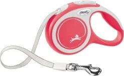 Hondenriem – Looplijn – FLEXI Rollijn NEW COMFORT Tape – XS – ROOD – 3 Meter